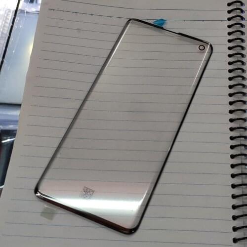 10PCS/lot Original For Samsung Galaxy S10 SM-G973F/DS S10 plus s10+ G975F Front Glass Touch Screen Lens Cover LCD Outer Panel