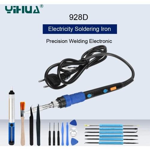 YIHUA 928D Portable Soldering Iron LED Display Welding Station Household Precision Welding Electrical Maintenance Soldering Pen