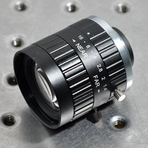 8mm 1:1.4 23″ used industrial lens C mount