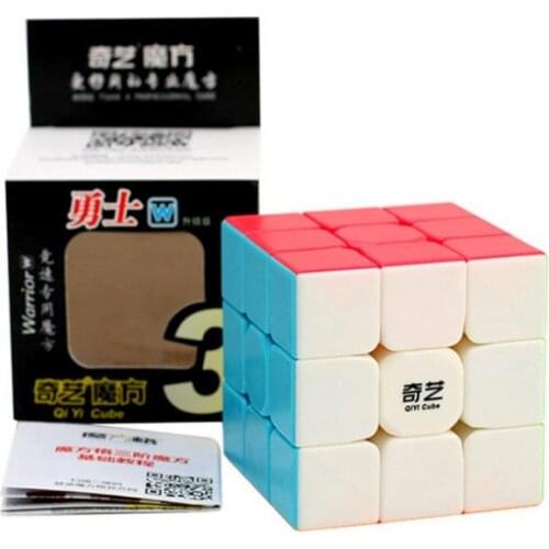 Qiyi Warrior W 3x3x3 Speed Cube Glueless Magic Cube Professional Puzzles Colorful Educational Toys For Kids