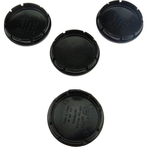 Qty4 1J0601171 1J0 601 171 56mm Black Car Wheel Center Cap Hub Caps For VW Passat Eos Beetle Tiguan Rabbit Golf 2003-2010