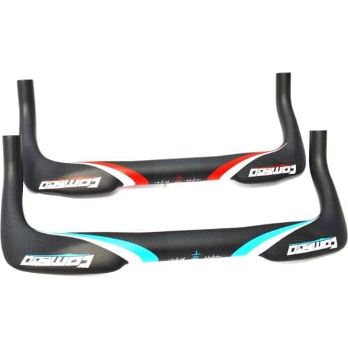 Comego Full Carbon Fibre Bicycle Highway Rest Handlebar TT Bar 31.8 380-460mm Bicycle parts 3k finish Bike Handlebar