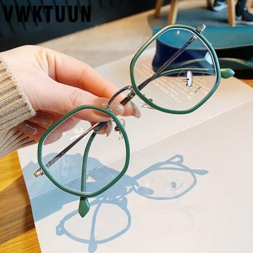 VWKTUUN TR90 Anti Blue Light Ray Glasses Women Men Irregular Glasses Frames Colorful Optical Glasses Frames Blue Light Blocking