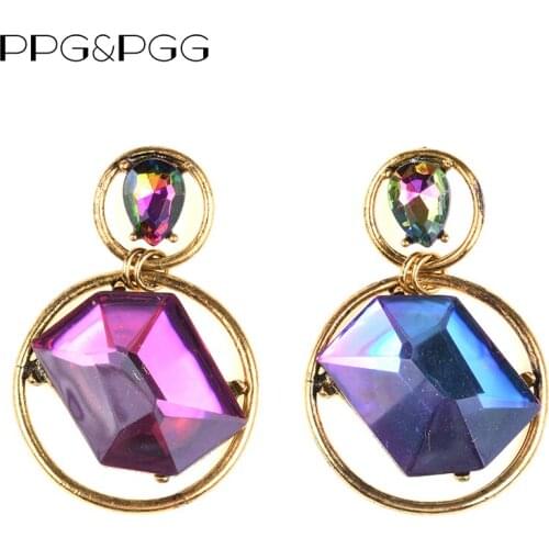 2019 Charm Fashion Jewelry Women Statement Earring Hot Sale Crystal Drop Earrings