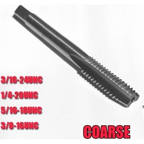 1pc of UNC standard 5/16-18UNC HSS machine taps straight taps for steel metal workpiece threading purpose using