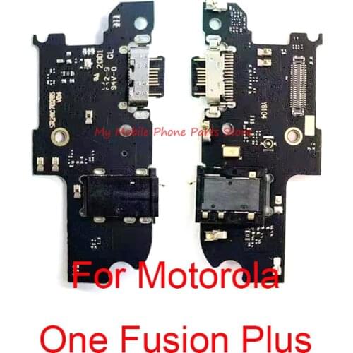 10 PCS High Quality USB Charging Port Board Dock Flex Cable For Motorola Moto One Fusion Plus Charger Flex Cable