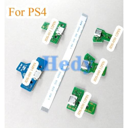 100sets JDS-001 JDS-011 JDS-030 JDS-040 JDS-055 USB Charging Port Board with cable For Playstation 4 USB Controller Port for PS4