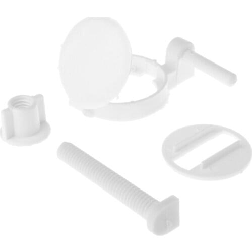 2pcs Plastic Toilet Seat Screws Fixings Fit Toilet Seats Hinges Repair Tools