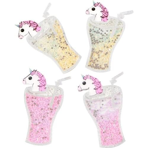 5pcs Animal Candy Star Bling Sequins Liquid Quicksand Cover Accessories DIY Phone Cover Handmade Materials,5Yc6472