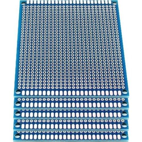 5Pcs/Lot 7X9Cm Double Side Prototype PCB Board Universal Printed Circuit Board for Arduino Experimental PCB Copper Plate