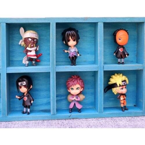6pcs/set Anime Sakura Kakashi Sasuke Uzumaki Gaara PVC Action Figure Model Toy Childrens Toys Christmas New Year Gifts