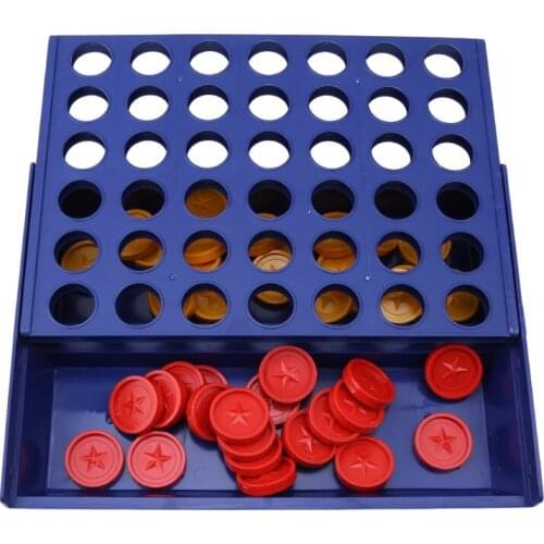 Quadruple Chess Chess Game Board Vertical Blue Vertical Connect Board Checkers Educational Toy 2-4 Years,8~13 Years