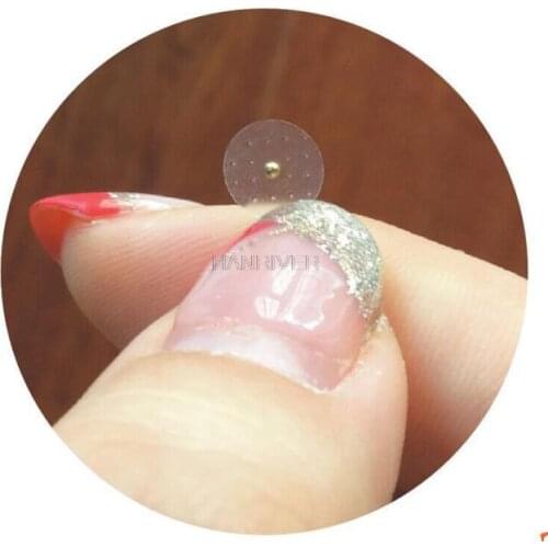 Colored Crystal/Magnetic beads ear acupressure, ear seed, EAR BEADS FOR AURICULAR ACUPUNCTURE 40 pcs patch for weight loss