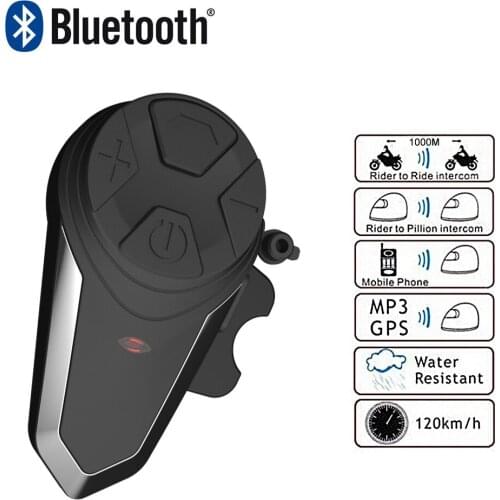 Fodsports BT-S3 Motorcycle Helmet Intercom Moto Helmet Bluetooth Headset Waterproof Intercomunicador BT Interphone FM