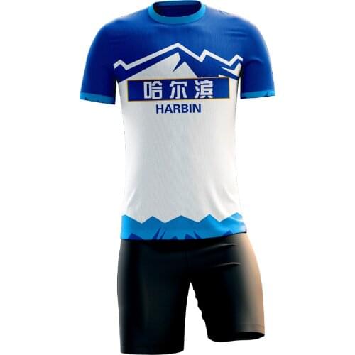 HaErBin City Style Soccer Uniforms For Teams Custom Suits Football Shirt Mens Sports Soccer Jersey