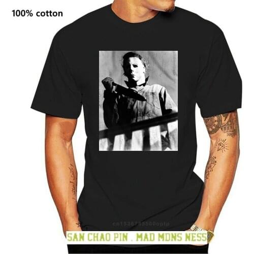 Halloween Horror Michael Myers Bloody Knife MenS T Shirt Bloody Thriller Movie Adults Casual Tee Shirt