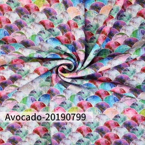 Huangtao Diy 50X150cm Printed Color Fish Ccale Liverpool Bullet Fabric Fashion Polyester Cotton Fabric For Cloth Bow