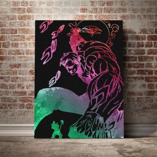 Lions Sin of Pride Escanor Art poster Canvas Wall Art Decoration prints for living Kid Children room Home bedroom decor