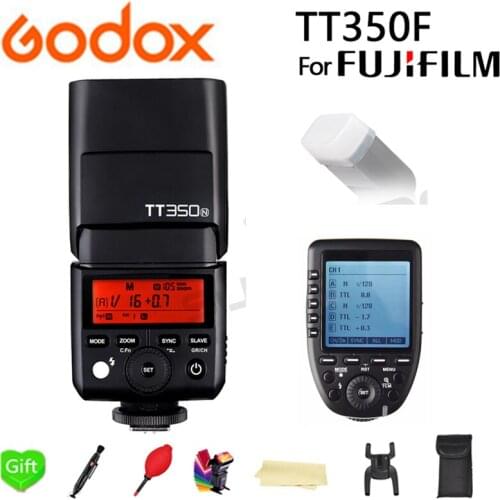 Godox TT350F 2.4G HSS TTL GN36 Flash Speedlite+ Xp'ro-F Trigger Transmitter Kit for Fuji X-Pro2/X-T20/X-T1/X-T2