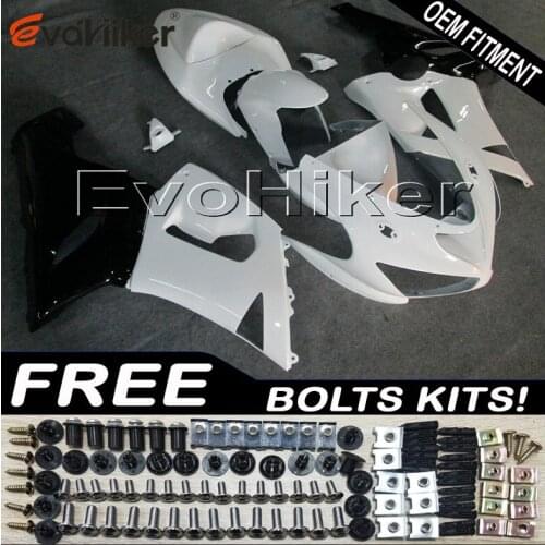 Motorcycle Fairing hull for ZX6R 2005 2006 white ZX 6R 05 06 ABS plastic panels kit Injection mold