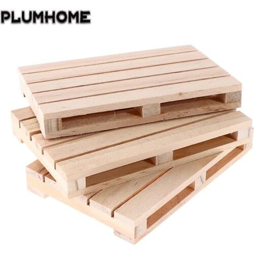 Hot Sale Mini Wooden Pallet Beverage Coasters For Hot And Cold Drinks Wood Pallet Pot Cushion Crafts Table Decoration