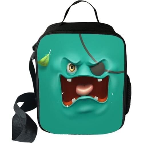 Fashion Cute Cartoon Lunch Bag for Kids Boys Lunch Box Bolsa Termica Lancheira Children Thermal 3D Customze Lunchbox