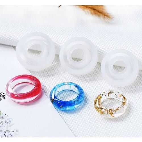 New Transparent Silicone Mould Dried Flower Resin Decorative Craft DIY arc ring mold Type epoxy resin molds for jewelry