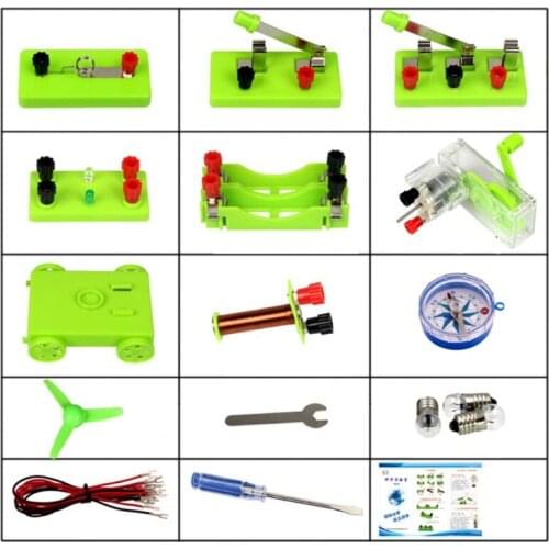 2021 New Physics Labs Circuit Learning Kit Basic Electricity Discovery Principles Kit for Science Study Parallel Experiment