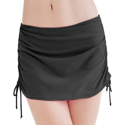 Solid Bikini Bottoms Dress Swimsuit Beach Swim Skirt Short Swimwear Women Bathing Suit Maillot De Bain Femme Summer