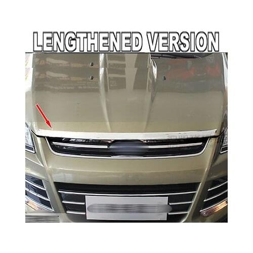 FIT FOR ESCAPE KUGA FRONT HOOD GRILLE BONNET CHROME TRIM COVER STRIP MOLDING