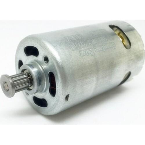 DC Motor Strong Magnetic 555 Front Ball Bearing DC 3V-28.8V 12V 24V High Torque Electric Drill Electric Mill Model Car Motor
