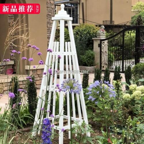 Flower stand pagoda flower stand vine climbing flower stand anticorrosive wood solid wood vine moon climbing vine Europe and the