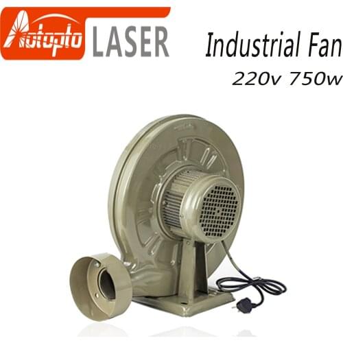 220V 550W 750w Exhaust Fan Air Blower Centrifugal for CO2 Laser Engraving Cutting Machine Medium Pressure Lower Noise