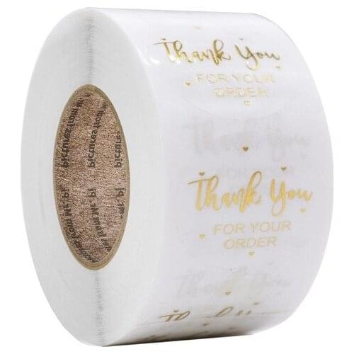 1" Thank You for Supporting My Small Business Stickers, Round Labels for Business 500pcs per roll 4
