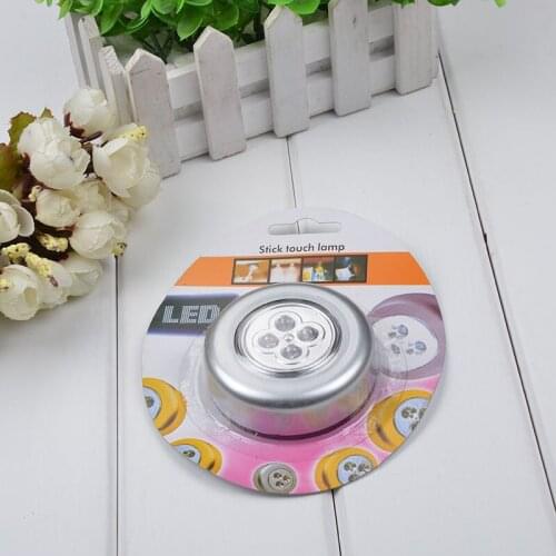 4LED Light Battery Powered Push Touch Night Emergency Car Lamp Touch under cabinet lights night lights Wardrobe light