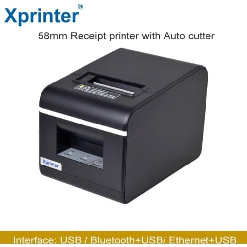 58mm auto cutter Bluetooth thermal receipt printer with Ethernet and USB or Bluetooth and USB interface