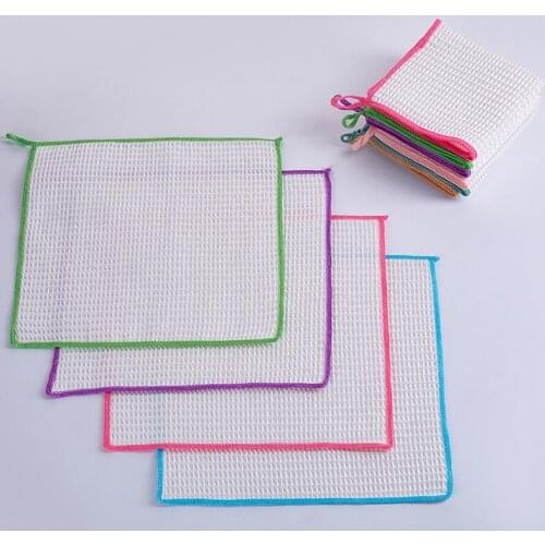 15Pcs Kitchen Anti-grease wipping rags efficient Bamboo Fiber Cleaning Cloth home washing dish Multifunctional Cleaning Tools