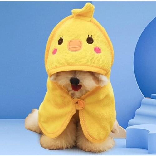 Dog Bath robe S-L Pet Dog Bath Towel for Small Medium Large Dogs Polyester cotton Super Absorbent Pet Drying Towel