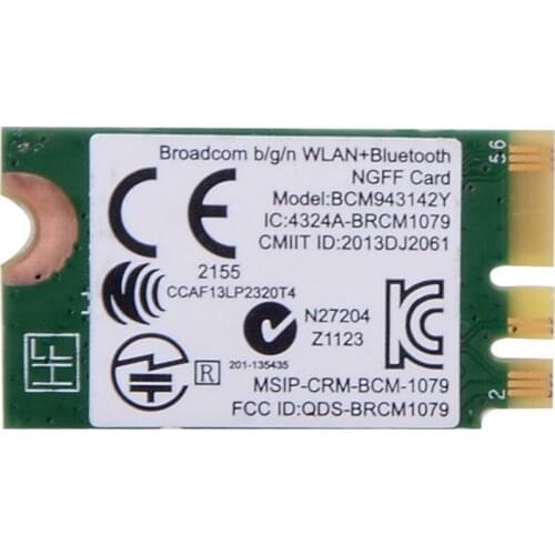 Wireless Adapter Card for HP bcm943142y 792608-001 792200 NGFF WLAN N Bluetooth Wireless card