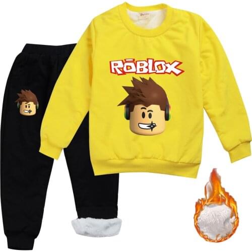 Children Robloxing Clothing 2021 winter Toddler Boys Clothes 2 Pcs Sets Cosplay Costume Kids Clothes For Boys Sport Suit