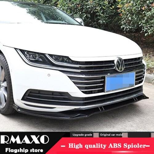 For CC ABS Rear Bumper Diffuser Protector For 2014-2017 Volkswagen CC Body kit bumper rear Front shovel lip rear spoiler