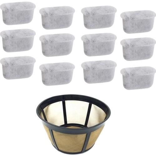 AD-Basket Coffee Filter & Charcoal Water Filters for Cuisinart Coffee Makers and Brewers.the Coffee Filters for Cuisinart