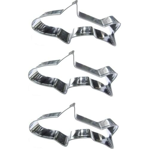 Freshwater Fish shape 3 piece cookie cutting molds, baking tools, cake decorating soft candy tools