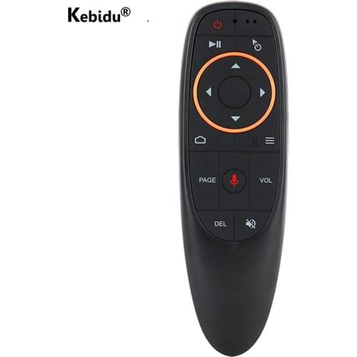 G10S Mini 2.4G Voice Control Air Mouse USB Receiver Gyro Sensing Fly Mouse Wireless Smart Remote Control for Android TV BOX H96