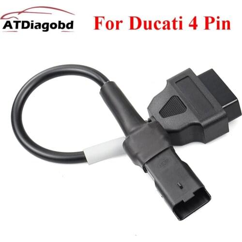 OBD Motorcycle Cable For Ducati 4 Pin Plug Cable Diagnostic Cable 4Pin to OBD2 16 pin Adapter
