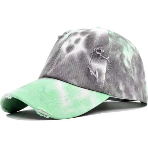 2021 New Fashion Women Tie Dye Cap Multicolor Irregular Graffiti Print Baseball Cap Female Outdoor Streetwear Summer Caps Hats