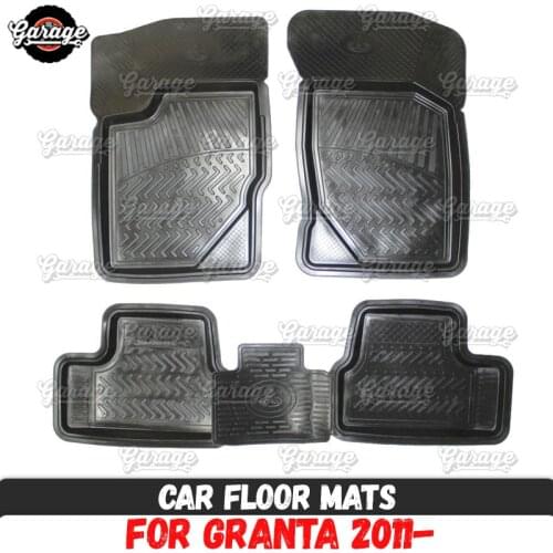 Car floor mats for Lada Granta 2011-2017 rubber 1 set / 4 pcs or 2 pcs accessories protect of carpet car styling decoration