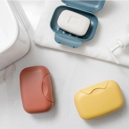 Creative Travel Handmade Soap Dish Portable Waterproof Soap Dish With Lid Sealed Lock Soap Dish Mini Soap Box