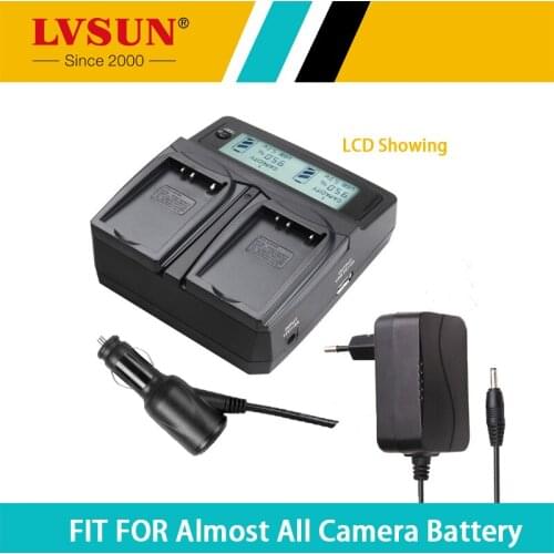 LVSUN Universal DC & Car Camera Battery Charger for BLN-1 BLN1 BLN batteries for OLYMPUS Battery E-M5 OM-D EM5 OMD E-P5 EP5 EM1