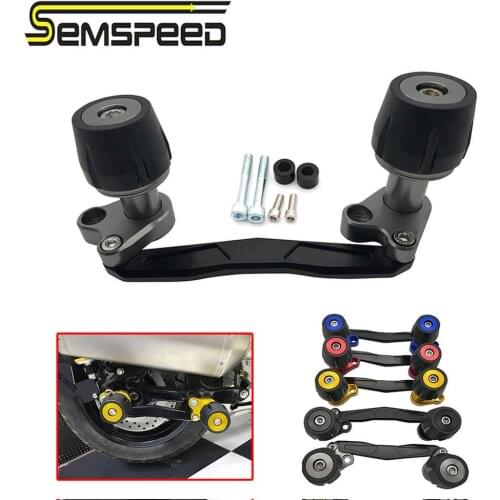 Motorcycle Exhaust Slider Falling Protector For Honda For300 PCX125 XMAX300 400 NVX155 NMAX155 Aerox155 Rear Axle Crash Slider